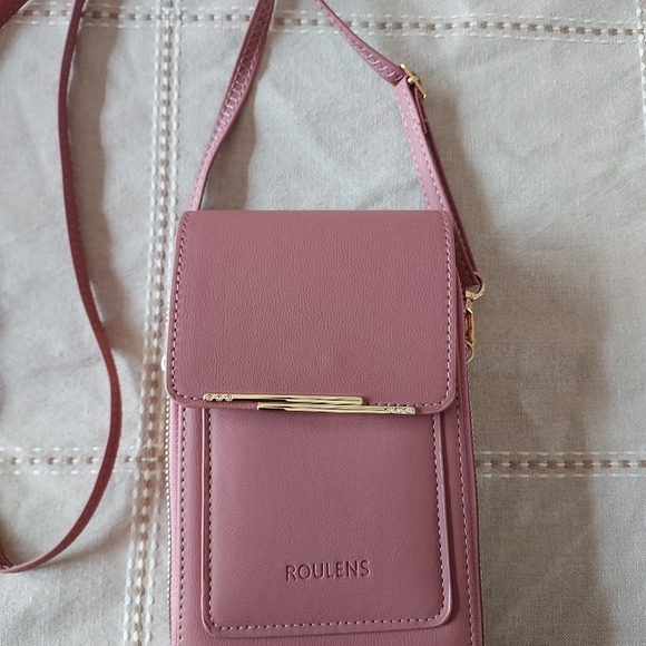 Roulens over shoulder or clutch wallet with cell phone holder. - Picture 1 of 7